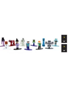 Minecraft Pack de 18 Figuras Nano Metalfigs Diecast Wave 8 4 cm