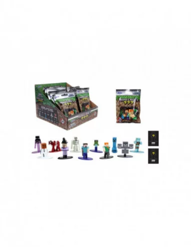Minecraft Pack de 18 Figuras Nano Metalfigs Diecast Wave 8 4 cm