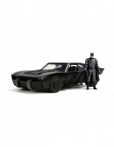 Batman 2022 Vehículo 1/18 Hollywood Rides 2022 Batmobile con Figura