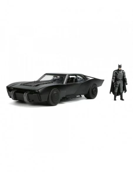 Batman 2022 Vehículo 1/18 Hollywood Rides 2022 Batmobile con Figura