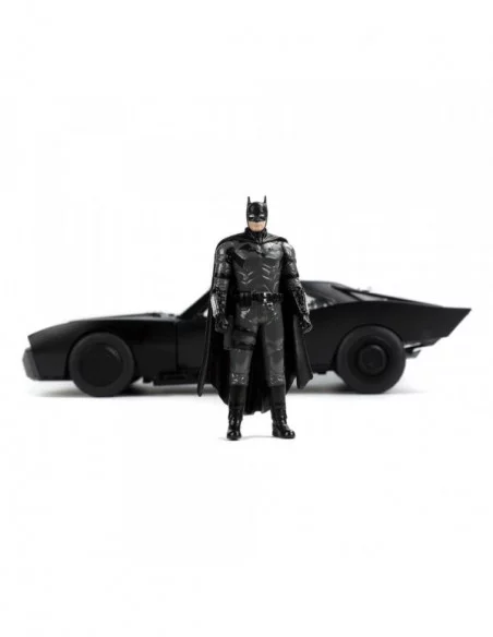 Batman 2022 Vehículo 1/18 Hollywood Rides 2022 Batmobile con Figura