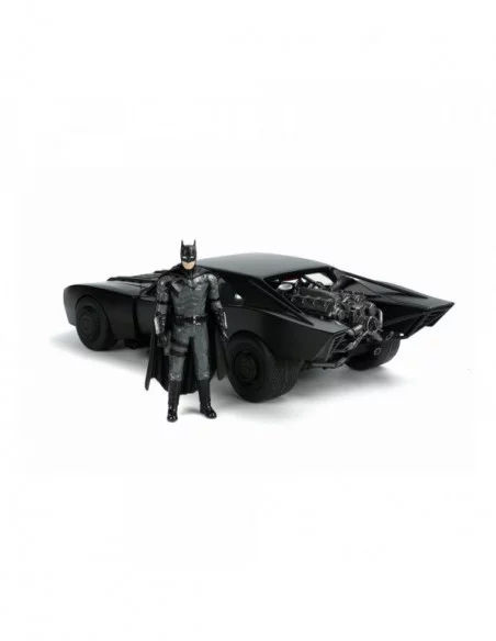 Batman 2022 Vehículo 1/18 Hollywood Rides 2022 Batmobile con Figura