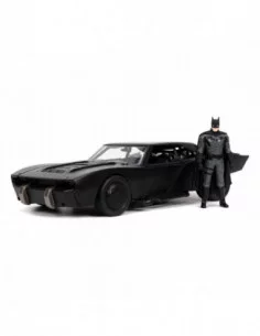 Batman 2022 Vehículo 1/24 Hollywood Rides 2022 Batmobile con Figura