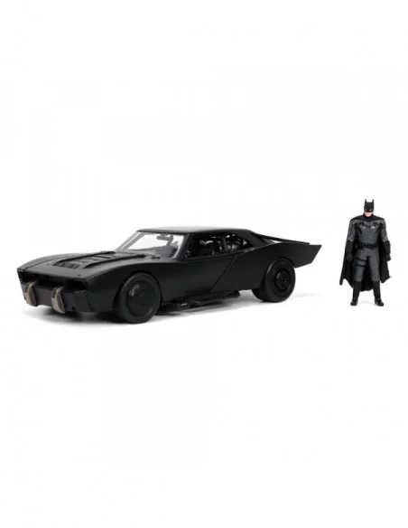 Batman 2022 Vehículo 1/24 Hollywood Rides 2022 Batmobile con Figura