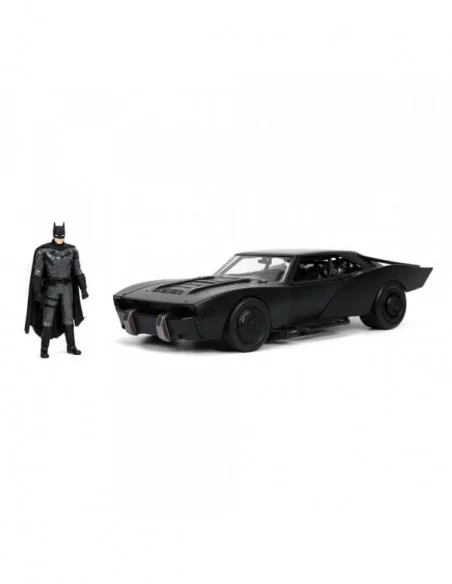 Batman 2022 Vehículo 1/24 Hollywood Rides 2022 Batmobile con Figura