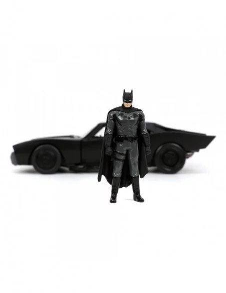 Batman 2022 Vehículo 1/24 Hollywood Rides 2022 Batmobile con Figura