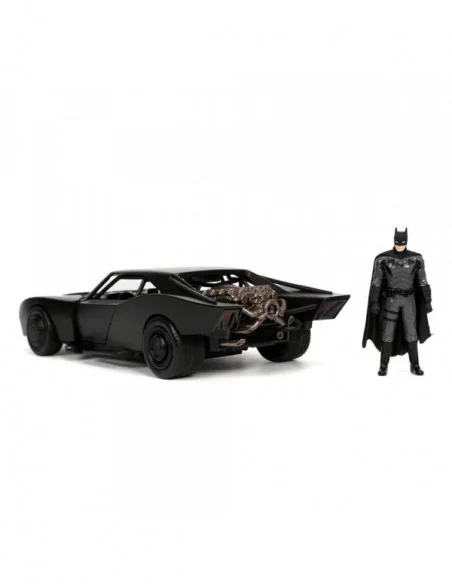 Batman 2022 Vehículo 1/24 Hollywood Rides 2022 Batmobile con Figura