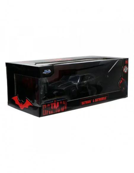 Batman 2022 Vehículo 1/24 Hollywood Rides 2022 Batmobile con Figura