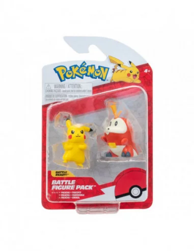 Pokémon Gen IX Pack de 2 Minifiguras Battle Figure Pack Pikachu & Fuecoco 5 cm