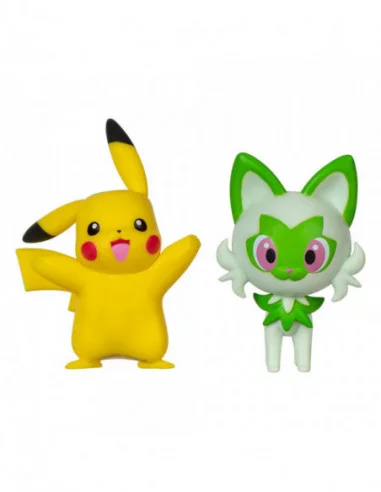 Pokémon Gen IX Pack de 2 Minifiguras Battle Figure Pack Pikachu & Sprigatito 5 cm