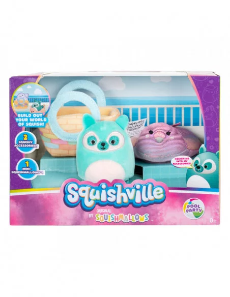 Squishville Mini Squishmallows Peluche Accessoires Set Pool Party 5 cm Squishville Mini Squishmallows Peluche Accessoires Set Pool Party 5 cm