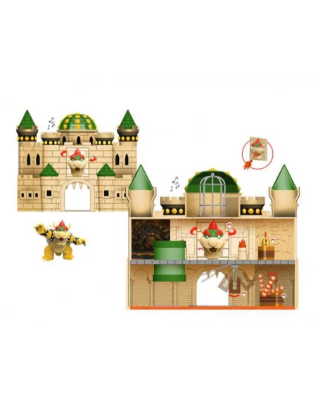 World of Nintendo Super Mario Escenario de Juego Deluxe Bowser Castle