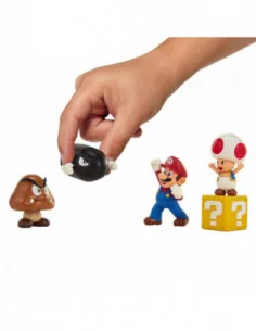World of Nintendo Pack de 5 Figuras New Super Mario Bros. U Acorn Plains 6 cm 2