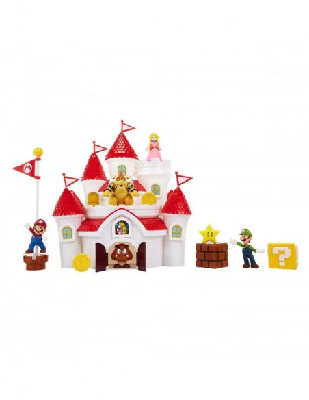 World of Nintendo Escenario de Juego Deluxe Super Mario Mushroom Kingdom Castle