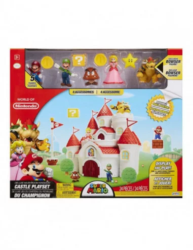 World of Nintendo Escenario de Juego Deluxe Super Mario Mushroom Kingdom Castle