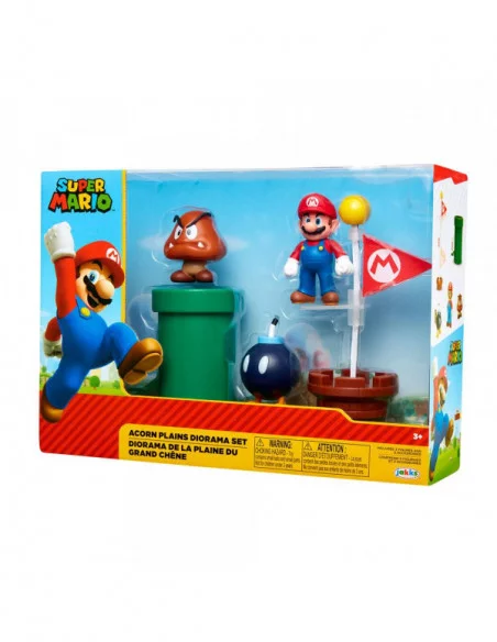 World of Nintendo Super Mario Diorama Set Acorn Plains World of Nintendo Super Mario Diorama Set Acorn Plains