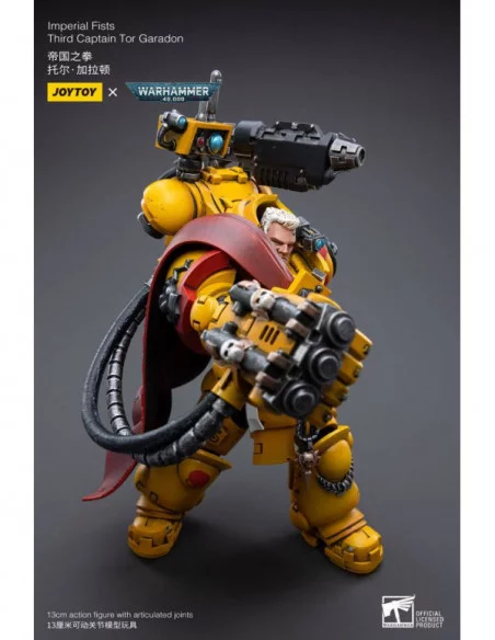 Warhammer 40k Figura 1/18 Imperial Fists Third Captain Tor Garadon 13 cm