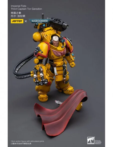 Warhammer 40k Figura 1/18 Imperial Fists Third Captain Tor Garadon 13 cm