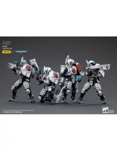 Warhammer 40k Pack de 4 Figuras 1/18 T'au Empire Fire Warriors 11 cm