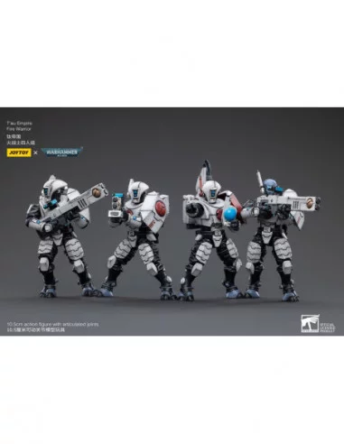 Warhammer 40k Pack de 4 Figuras 1/18 T'au Empire Fire Warriors 11 cm