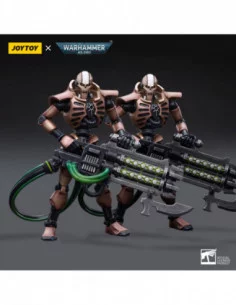 Warhammer 40k Pack de 2 Figuras 1/18 Necrons Szarekhan Dynasty Immortal with Gauss Blaster 11 cm 2