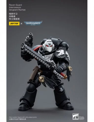 Warhammer 40k Figura 1/18 Raven Guard Intercessors Sergeant Rychas 12 cm