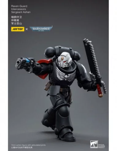Warhammer 40k Figura 1/18 Raven Guard Intercessors Sergeant Ashan 12 cm