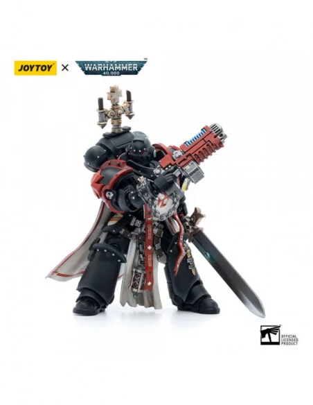 Warhammer 40k Figura 1/18 Black Templars Sword Brethren Brother Lombast 12 cm Warhammer 40k Figura 1/18 Black Templars Sword Brethren Brother Lombast 12 cm