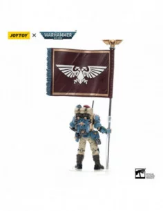 Warhammer 40k Figura 1/18 Astra Militarum Tempestus Scions Command Squad 55th Kappic Eagles Banner Bearer 12 cm 2