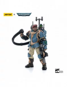 Warhammer 40k Figura 1/18 Astra Militarum Tempestus Scions Command Squad 55th Kappic Eagles Vox Operator 12 cm