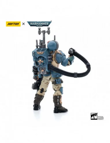 Warhammer 40k Figura 1/18 Astra Militarum Tempestus Scions Command Squad 55th Kappic Eagles Vox Operator 12 cm