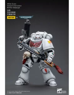 Warhammer 40k Figura 1/18 White Scars Assault Intercessor Brother Batjargal 12 cm 2