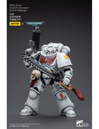 Warhammer 40k Figura 1/18 White Scars Assault Intercessor Brother Batjargal 12 cm