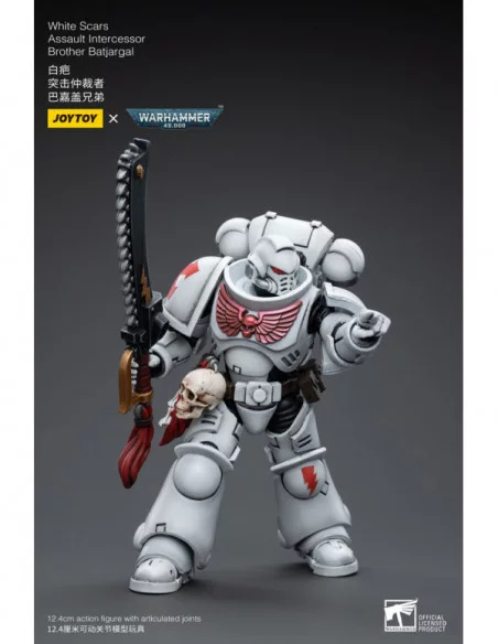 Warhammer 40k Figura 1/18 White Scars Assault Intercessor Brother Batjargal 12 cm Warhammer 40k Figura 1/18 White Scars Assault Intercessor Brother Batjargal 12 cm