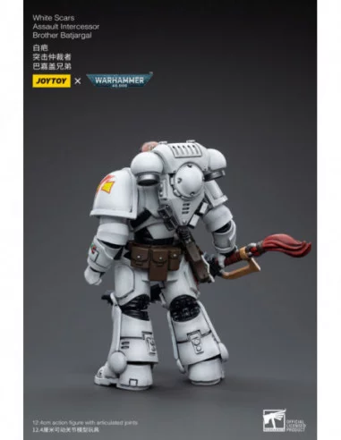 Warhammer 40k Figura 1/18 White Scars Assault Intercessor Brother Batjargal 12 cm
