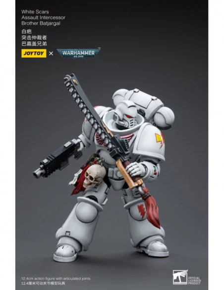 Warhammer 40k Figura 1/18 White Scars Assault Intercessor Brother Batjargal 12 cm Warhammer 40k Figura 1/18 White Scars Assault Intercessor Brother Batjargal 12 cm