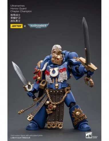 Warhammer 40k Figura 1/18 Ultramarines Honour Guard Chapter Champion 12 cm