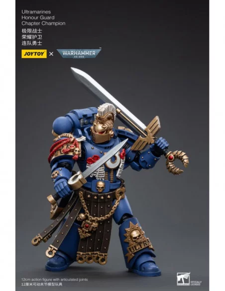 Warhammer 40k Figura 1/18 Ultramarines Honour Guard Chapter Champion 12 cm
