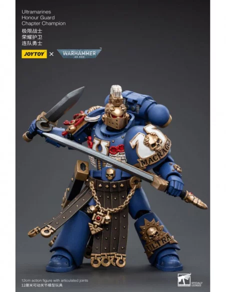 Warhammer 40k Figura 1/18 Ultramarines Honour Guard Chapter Champion 12 cm