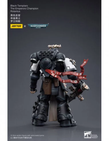 Warhammer 40k Figura 1/18 Black Templars The Emperors Champion Rolantus 12 cm
