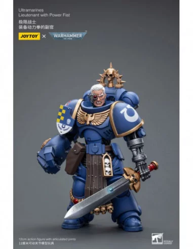 Warhammer 40k Figura 1/18 Ultramarines Lieutenant with Power Fist 12 cm