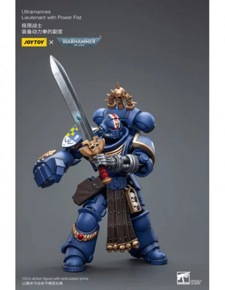 Warhammer 40k Figura 1/18 Ultramarines Lieutenant with Power Fist 12 cm
