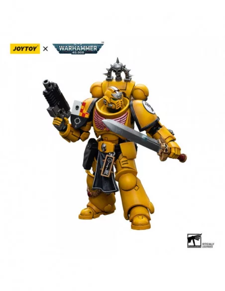 Warhammer 40k Figura 1/18 Imperial Fists Lieutenant with Power Sword 12 cm