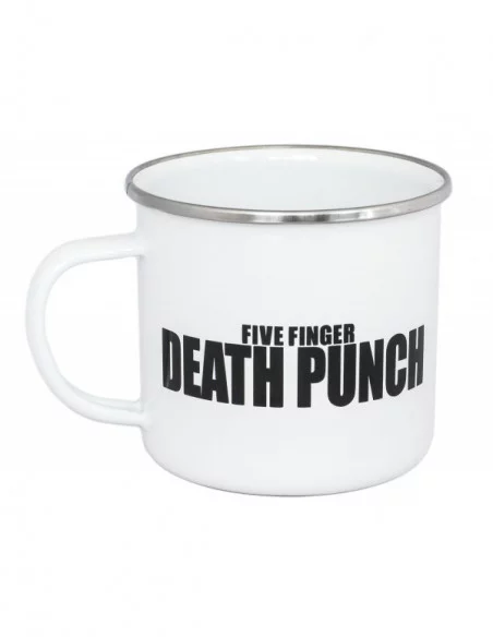 Five Finger Death Punch Taza White Logo
