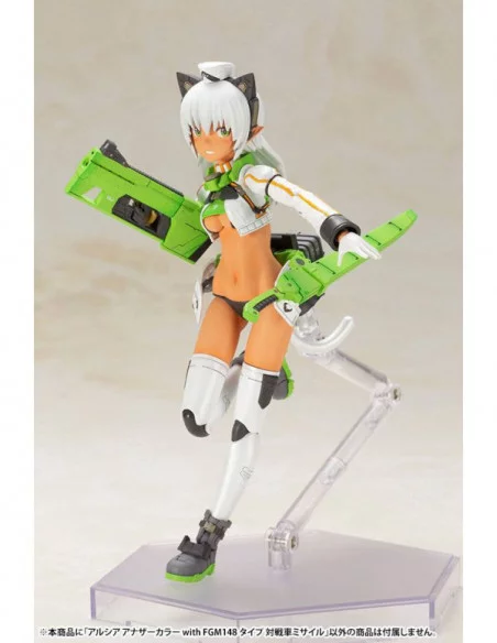 Frame Arms Girl Shimada Humikane Art Works II Maqueta Plastic Model Kit Arsia Another Color & FGM148 Type Anti-Tank Missile 16 c