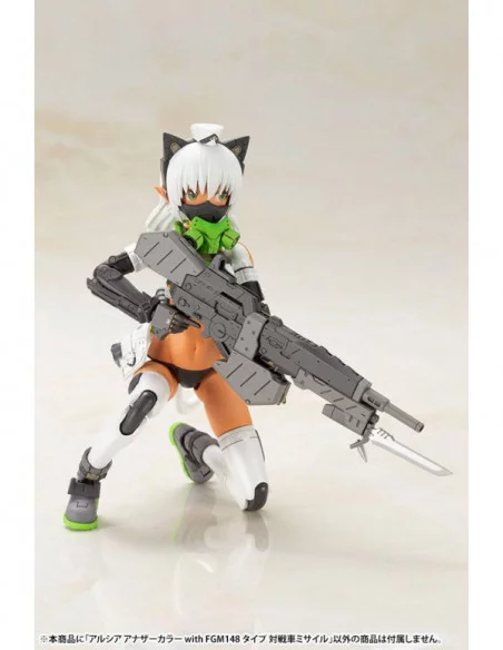 Frame Arms Girl Shimada Humikane Art Works II Maqueta Plastic Model Kit Arsia Another Color & FGM148 Type Anti-Tank Missile 16 c