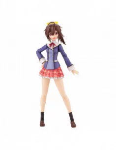 Sousai Shojo Teien Maqueta Plastic Model Kit 1/10 Ao Gennai Wakaba Girls' High School Winter Clothes 16 cm