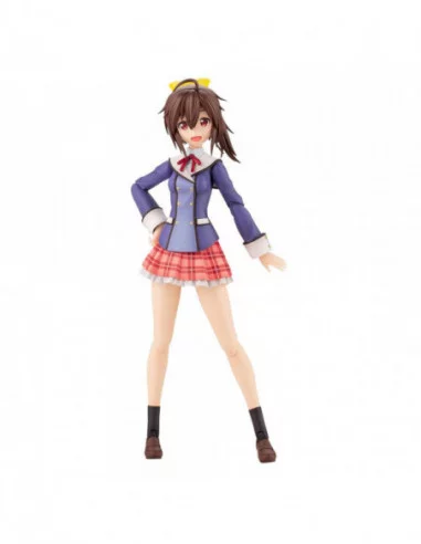Sousai Shojo Teien Maqueta Plastic Model Kit 1/10 Ao Gennai Wakaba Girls' High School Winter Clothes 16 cm