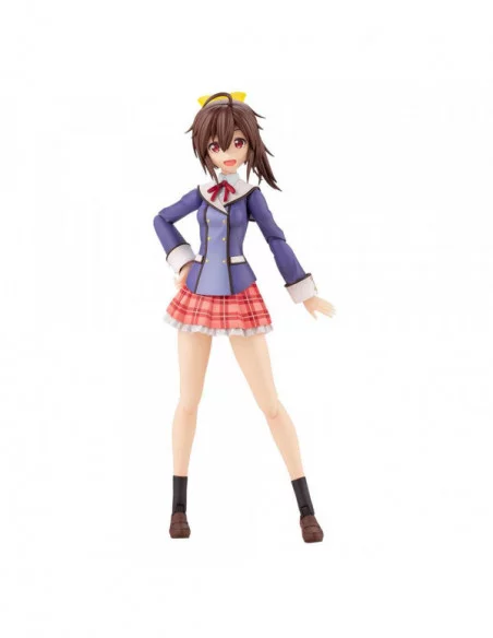 Sousai Shojo Teien Maqueta Plastic Model Kit 1/10 Ao Gennai Wakaba Girls' High School Winter Clothes 16 cm