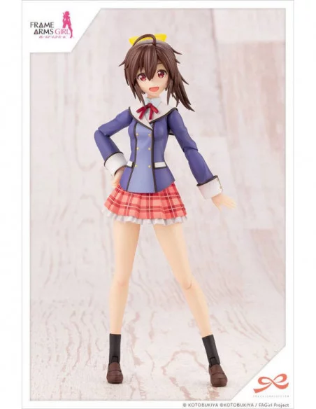 Sousai Shojo Teien Maqueta Plastic Model Kit 1/10 Ao Gennai Wakaba Girls' High School Winter Clothes 16 cm